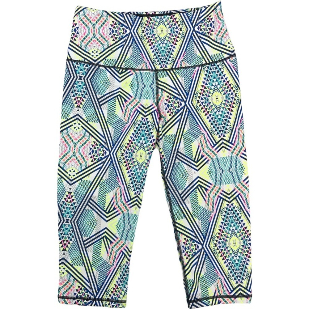✅ Victoria's Secret Women’s Geometric Capri Legging BasCourt KNOCKOUT Medium EUC